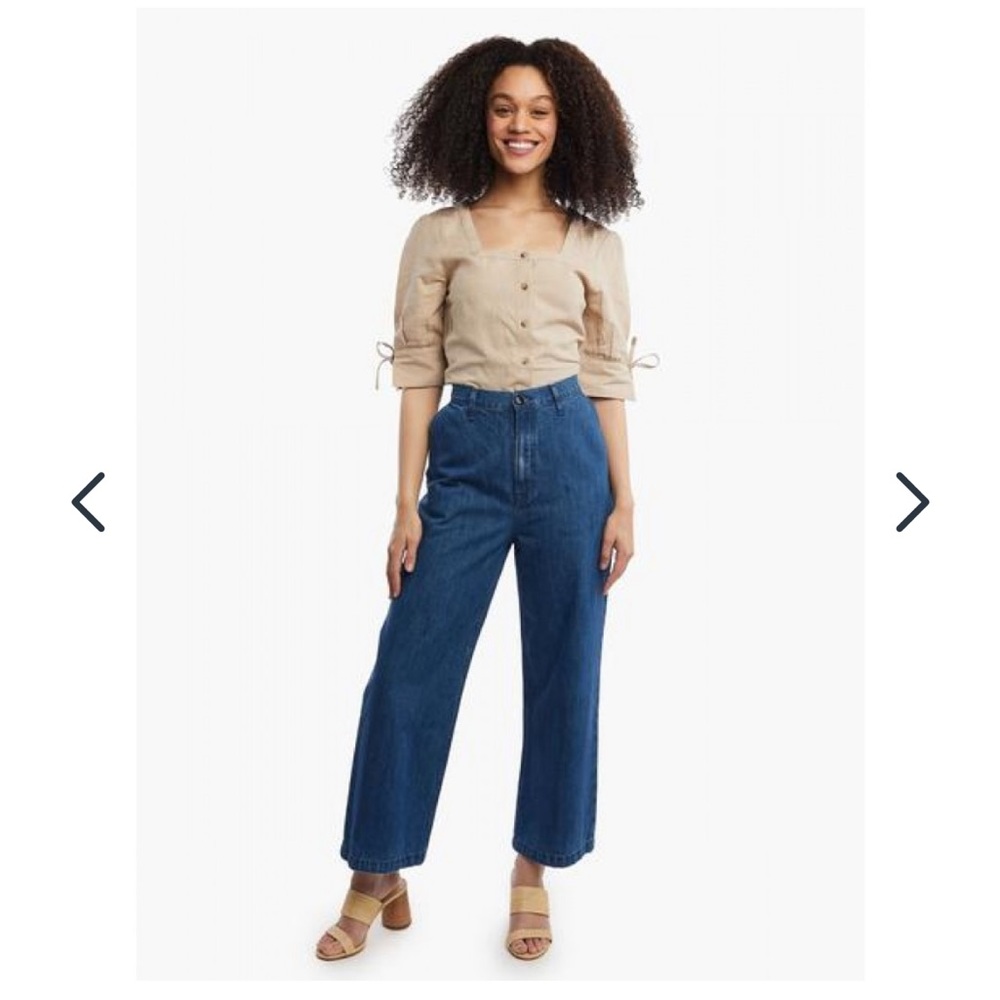 EUC ABLE Trouser Jeans, Size 27, wide leg work